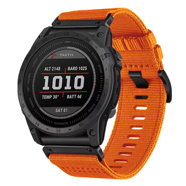 Univerzális szíj Techsuit QuickFit "W070" 22mm okosórákhoz - narancssárga