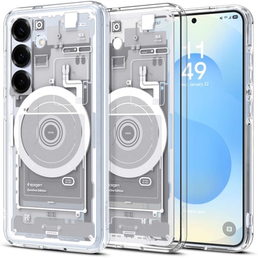 Tok Spigen "Ultra Hybrid Mag" Samsung Galaxy S25 készülékekhez - zero one zero one white