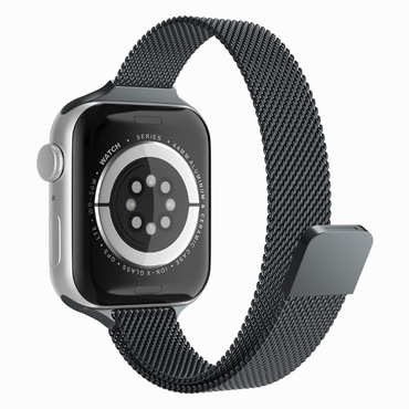 Fém szíj Techsuit "W034" Apple Watch (42mm / 44mm / 45mm / 46mm / 49mm) készülékhez - fekete