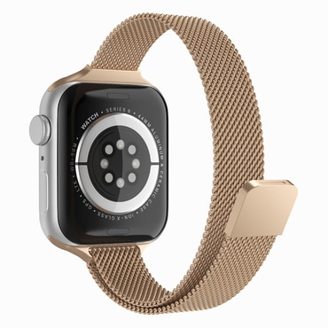 Fém szíj Techsuit "W034" Apple Watch (42mm / 44mm / 45mm / 46mm / 49mm) készülékhez - arany