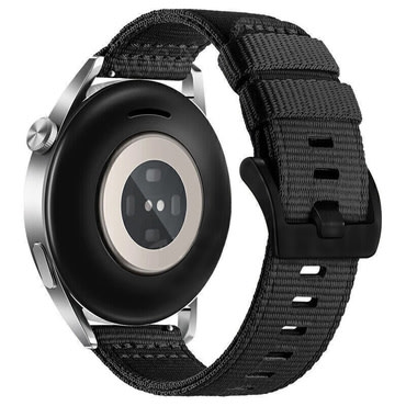 Univerzális szíj Techsuit "W070" 22mm okosórákhoz - fekete