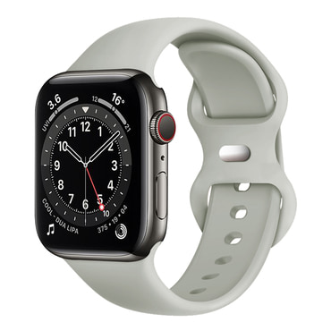 Silikon szíj Techsuit "W031" Apple Watch készülékhez (42mm / 44mm / 45mm / 46mm / 49mm) - szürke