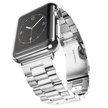 Jekleni pas Techsuit "W036" Apple Watch készülékhez (42 / 44 / 45 / 46 / 49mm) - ezüst.