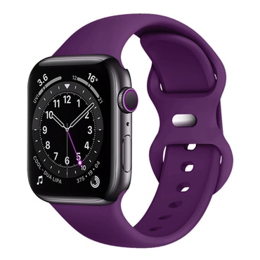 Szilikon szíj Techsuit "W031" Apple Watch készülékhez (42 / 44 / 45 / 46 / 49mm) - sötét lila