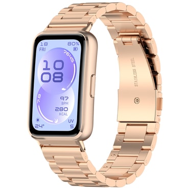 Silikon szíj Techsuit "W010" Huawei Band 11 / Band 11 Pro készülékhez - rózsaszín