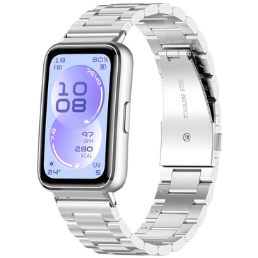 Silikon szíj Techsuit "W010" Huawei Band 11 / Band 11 Pro készülékhez - ezüst.