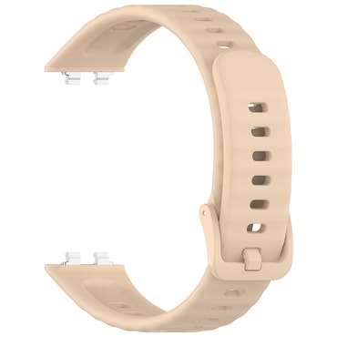 Silikon szíj Techsuit "W082" Huawei Band 11 / Band 11 Pro készülékhez - bézs
