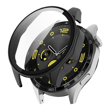 Techsuit "Defense360 Pro" tok kijelzővédővel Huawei Watch GT 4 46mm készülékhez - fekete
