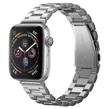 Fém szíj Spigen "Modern Fit" Apple Watch (42 / 44 / 45 / 46 / 49mm) készülékhez - silver