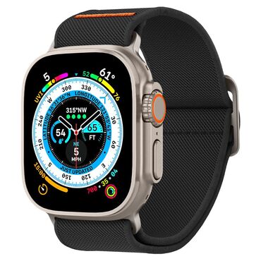 Najlonszíj Spigen "Fit Lite Ultra" Apple Watch (42 / 44 / 45 / 46 / 49mm) készülékhez - black