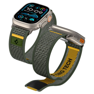 Szíj Spigen "Athlex Air" Apple Watch (44 / 45 / 46 / 49mm) készülékhez - active green