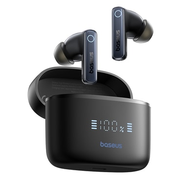 Bluetooth fülhallgató Baseus "Bowie 30" BT 5.3 zajcsökkentéssel, IPX4 vízállósággal és 65h akkumulátorral - cosmic black