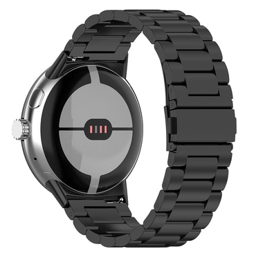 Fém szíj Techsuit "W010" Google Pixel Watch 4 45mm készülékhez - fekete