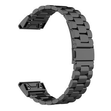 Univerzális acélszíj Techsuit QuickFit "W010" 26mm okosórákhoz - fekete