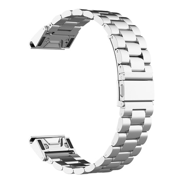Univerzális acél szíj Techsuit QuickFit "W010" 26mm okosórákhoz - ezüst