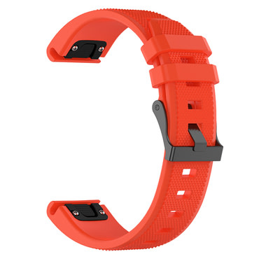Univerzális szilikon szíj Techsuit QuickFit "W058" 26mm okosórákhoz - narancssárga