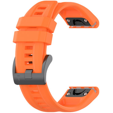 Univerzális szilikon szíj Techsuit QuickFit "W060" 26mm okosórákhoz - narancssárga