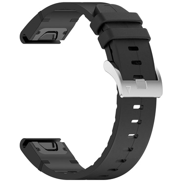 Univerzális szilikon szíj Techsuit QuickFit "W071" 26mm okosórákhoz - fekete