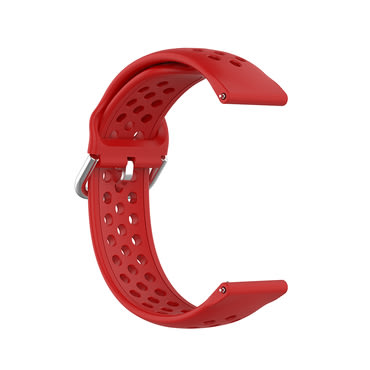 Univerzális szilikon szíj Techsuit "W004" 20mm okosórákhoz - piros