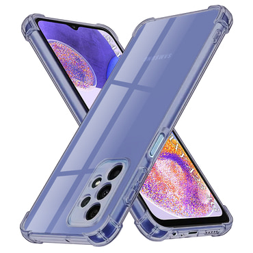 TPU gél tok Techsuit "Shockproof" Samsung Galaxy A23 készülékhez - smoke black
