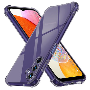 TPU gél tok Techsuit "Shockproof" Samsung Galaxy A14 4G / 5G készülékhez - smoke black