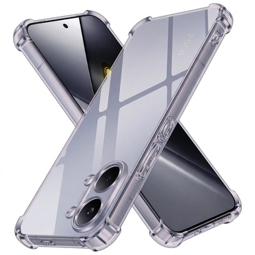 TPU gél tok Techsuit "Shockproof" Xiaomi Poco X8 Pro Max készülékhez - smoke black