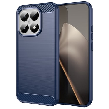 TPU gél tok "Brushed Carbon" Xiaomi 15T készülékekhez - kék