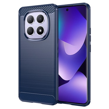 TPU gél tok "Brushed Carbon" Xiaomi Redmi Note 15 4G / Redmi Note 15 5G / Poco M8 készülékekhez - kék