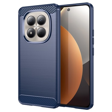 TPU gél tok "Brushed Carbon" Xiaomi Redmi Note 15 Pro 4G készülékekhez - kék