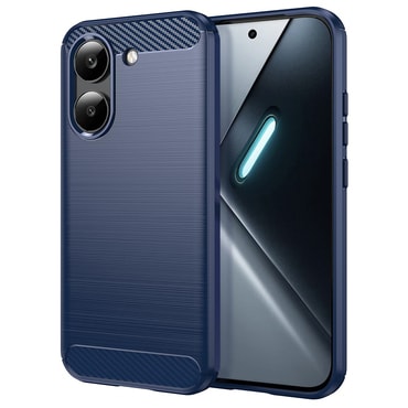 TPU gél tok "Brushed Carbon" Xiaomi Poco X8 Pro készülékekhez - kék