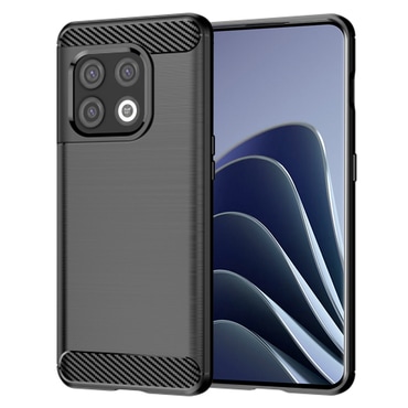 TPU gél tok "Brushed Carbon" OnePlus 10 Pro készülékekhez - fekete