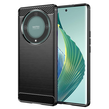 TPU gél tok "Brushed Carbon" Honor Magic5 Lite 5G készülékekhez - fekete