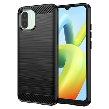 TPU gél tok "Brushed Carbon" Xiaomi Redmi A1 / A2 készülékekhez - fekete