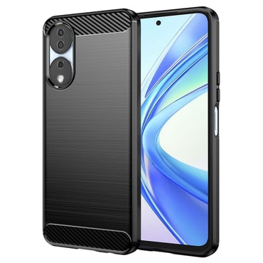 TPU gél tok "Brushed Carbon" Honor X7b készülékekhez - fekete