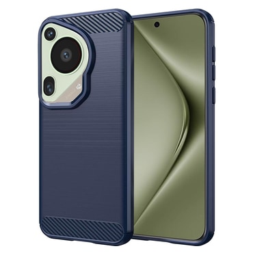 TPU gél tok "Brushed Carbon" Huawei Pura 70 Ultra készülékekhez - kék