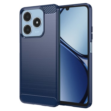 TPU gél tok "Brushed Carbon" Realme C61 készülékekhez - kék