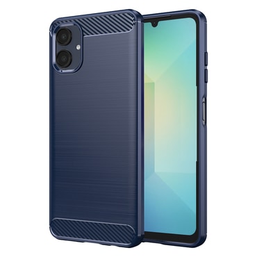 TPU gél tok "Brushed Carbon" Samsung Galaxy A06 készülékekhez - kék