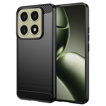 TPU gél tok "Brushed Carbon" Xiaomi 14T készülékekhez - fekete
