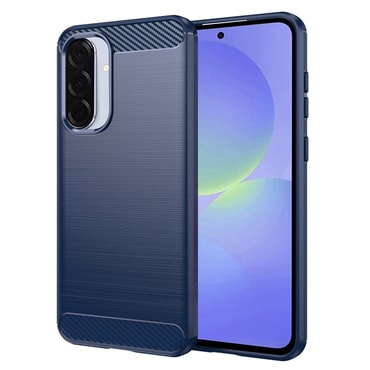 TPU gél tok "Brushed Carbon" Samsung Galaxy A36 / A56 készülékekhez - kék