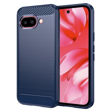 TPU gél tok "Brushed Carbon" Google Pixel 9a készülékekhez - kék