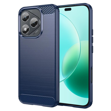 TPU gél tok "Brushed Carbon" Honor 400 Lite készülékekhez - kék