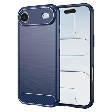 TPU gél tok "Brushed Carbon" iPhone Air készülékekhez - kék