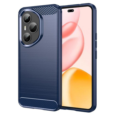 TPU gél tok "Brushed Carbon" Honor 400 Pro készülékekhez - kék
