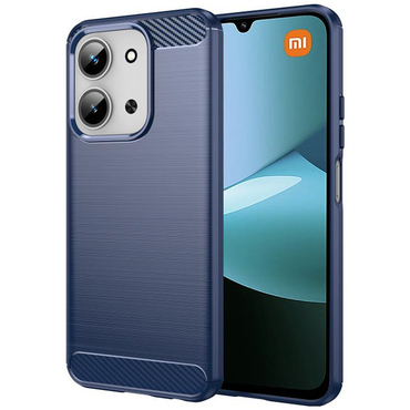 TPU gél tok "Brushed Carbon" Xiaomi Redmi 15C 4G / Redmi 15C 5G / Poco C85 készülékekhez - kék