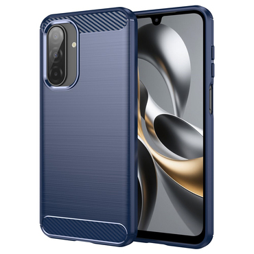 TPU gél tok "Brushed Carbon" Samsung Galaxy A17 4G / A17 5G készülékekhez - kék