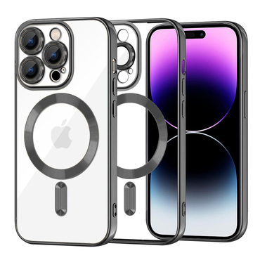 Tok Techsuit "Luxury Crystal MagSafe" iPhone 14 Pro Max készülékhez - fekete