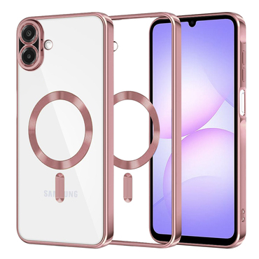 Tok Techsuit "Luxury Crystal MagSafe" Samsung Galaxy A07 készülékhez - rózsaszín