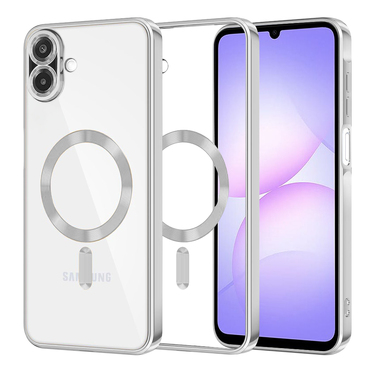 Tok Techsuit "Luxury Crystal MagSafe" Samsung Galaxy A07 készülékhez - ezüst