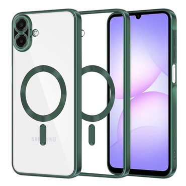 Tok Techsuit "Luxury Crystal MagSafe" Samsung Galaxy A07 készülékhez - sötétzöld