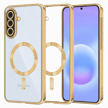Tok Techsuit "Luxury Crystal MagSafe" Samsung Galaxy A57 készülékhez - arany